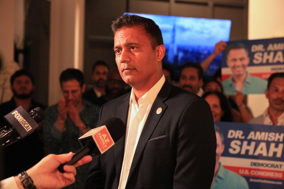 Amish Shah wins Democratic nod in Arizona’s 1st Congressional District | AP News Menu World SECTIONS Iran war Russia-Ukraine war Español Chi
