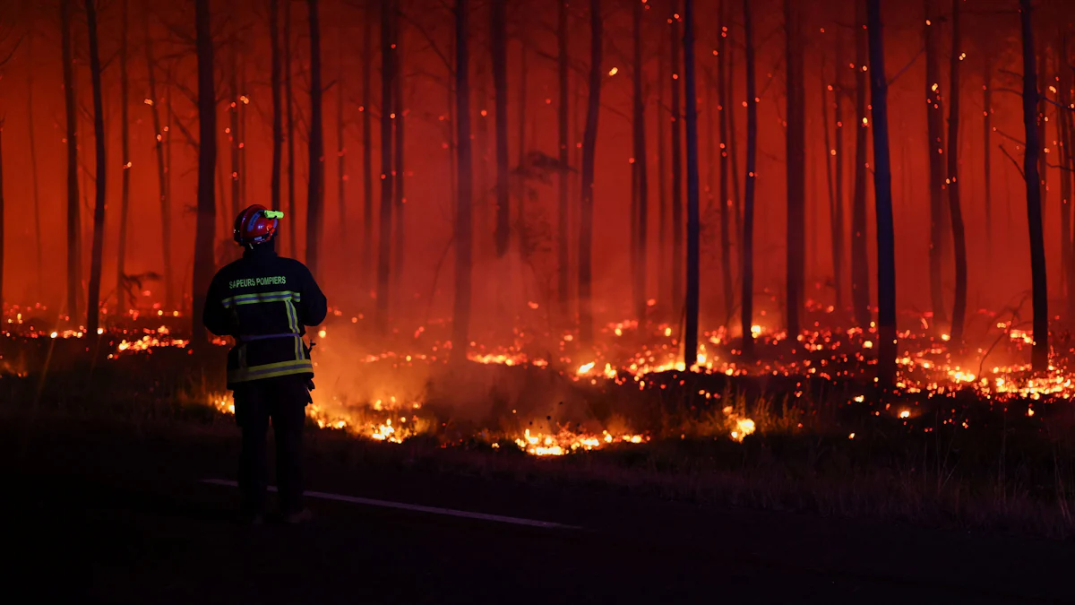Waldbrände in Frankreich: 20 000 Menschen in Sicherheit gebracht. Hitzewelle 20 000 Menschen wegen Waldbränden an Atlantikküste in Sicherhei