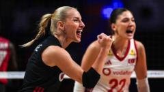 Türkiye A Milli Kadın Voleybol Takımı, 2026 Voleybol Milletler Ligi (VNL) çeyrek finalinde Kanada'yı geçerek yarı finale yükseldi. Filenin S
