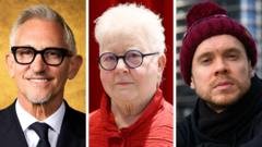 Millionaires including former footballer Gary Lineker and music producer Brian Eno have written to new prime minister Andy Burnham asking to