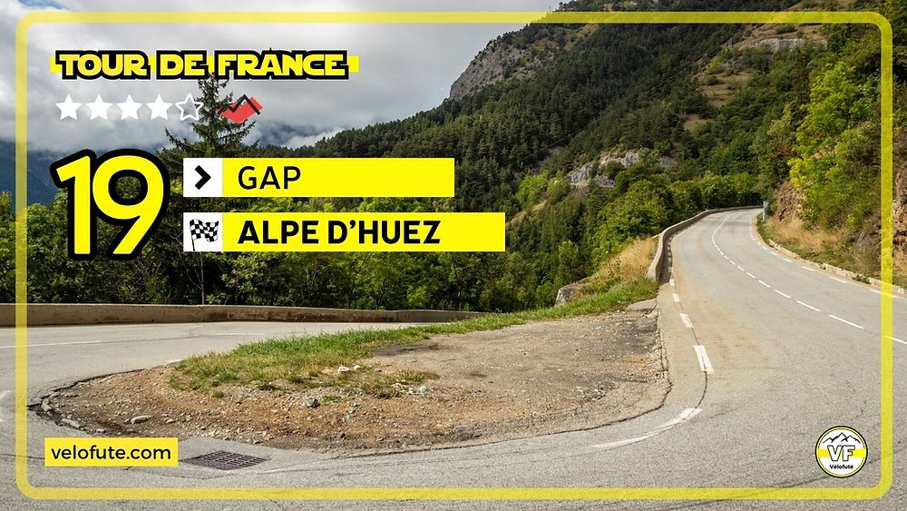 Présentation du parcours et des favoris de la 19e étape du Tour de France 2026 où l'Alpe d'Huez va faire des nœuds à la tête avec ses 21 lac
