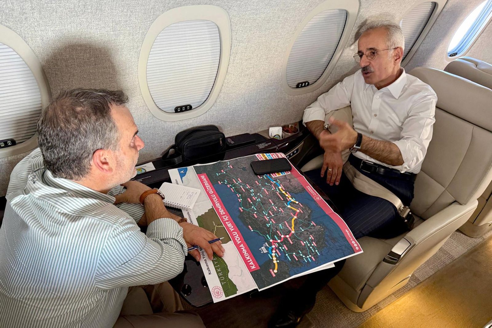 The Turkish Minister of Transport in an interview with Al Jazeera : We will soon lay the foundation stone for the development road project w